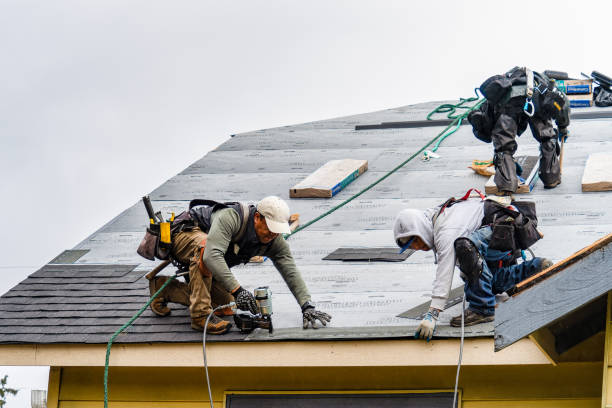 Professional Flat Roof Repair technician working in South Freeport, ME